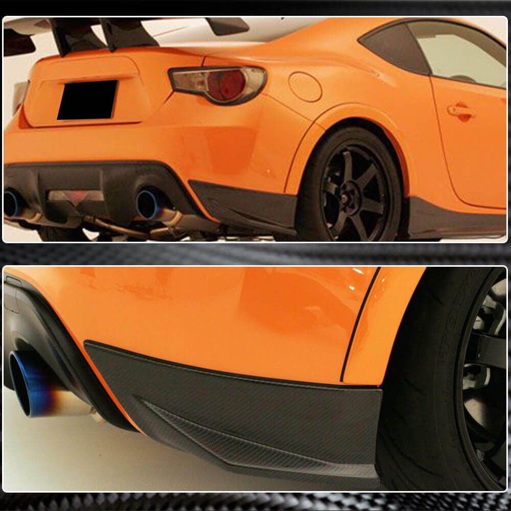 Rear Bumper Covers V2 (Carbon) for Subaru BRZ 2012-2021 - image 5