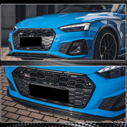 Front bumper lip V1 (for S-Line 2021-2025, Carbon) for Audi A5 2016-2025 - image 5