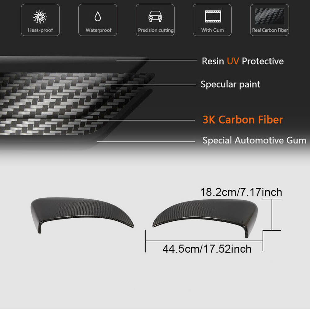 Rear Fender Covers (2016-2019, Carbon) for Porsche Boxster/Cayman 982 (718) 2016- - image 5