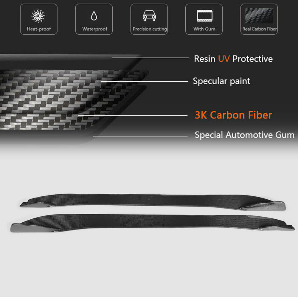 Side sills (2013-2016, Carbon) for Jaguar F-Type - image 5