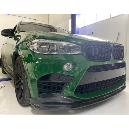 Front Bumper Lip V2 for F86, Carbon for BMW X6 F16 2014-2019 - image 5