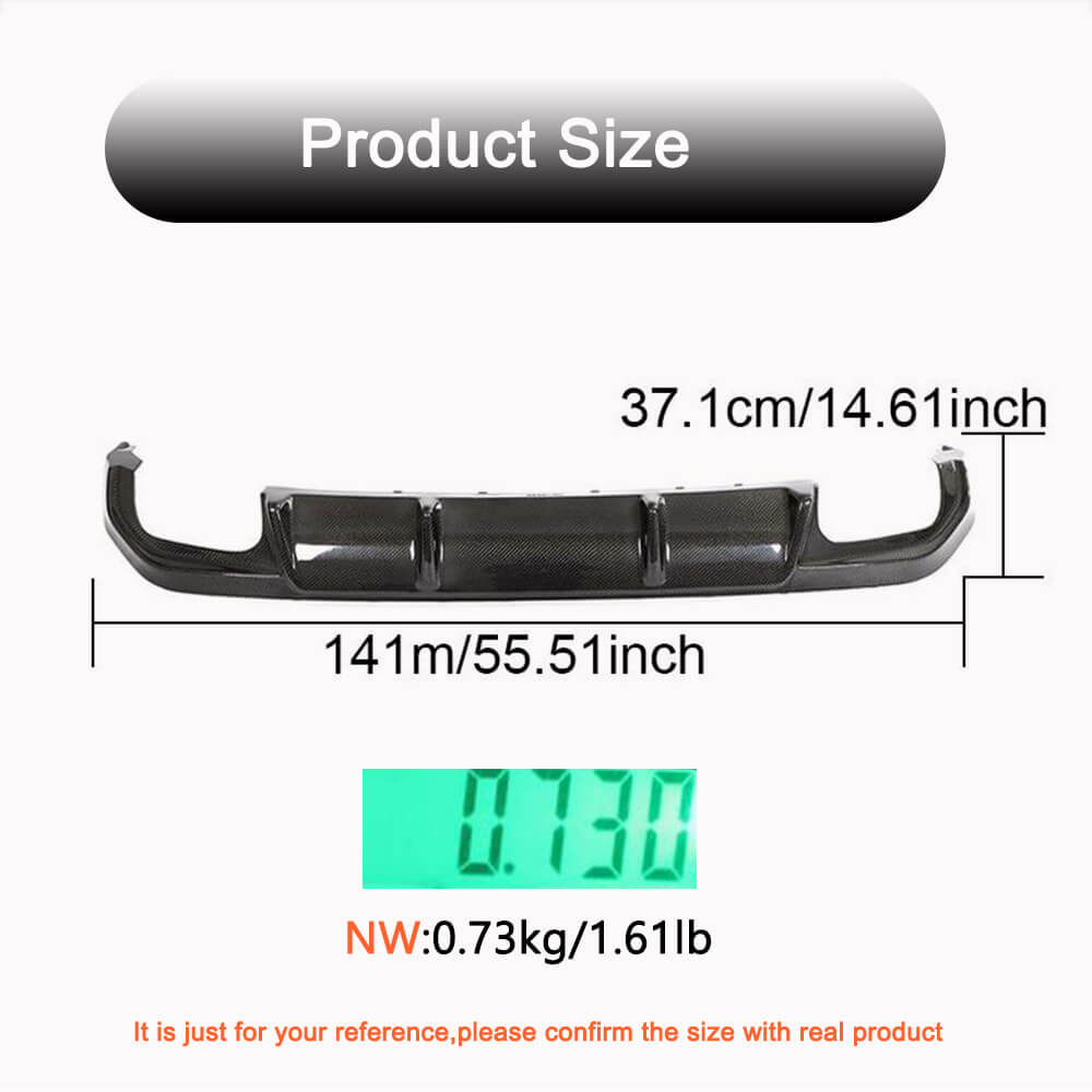 Rear Bumper Diffuser Carbon Fiber (for G26) for BMW 4 series G22/23/26 2020- - image 5