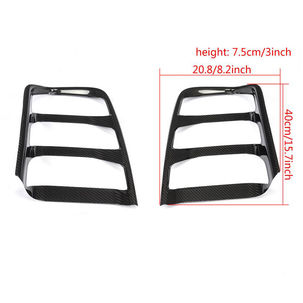 Covers for rear lights (2015-2017, Carbon) for Ford Mustang 2015-2023 - image 5