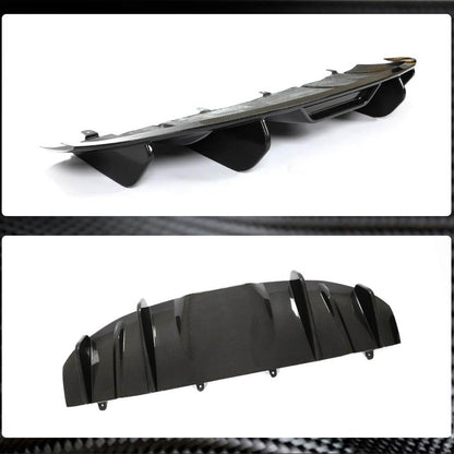 Rear bumper diffuser (for 2019-2024 Base SD, Carbon) for Porsche Taycan - image 5