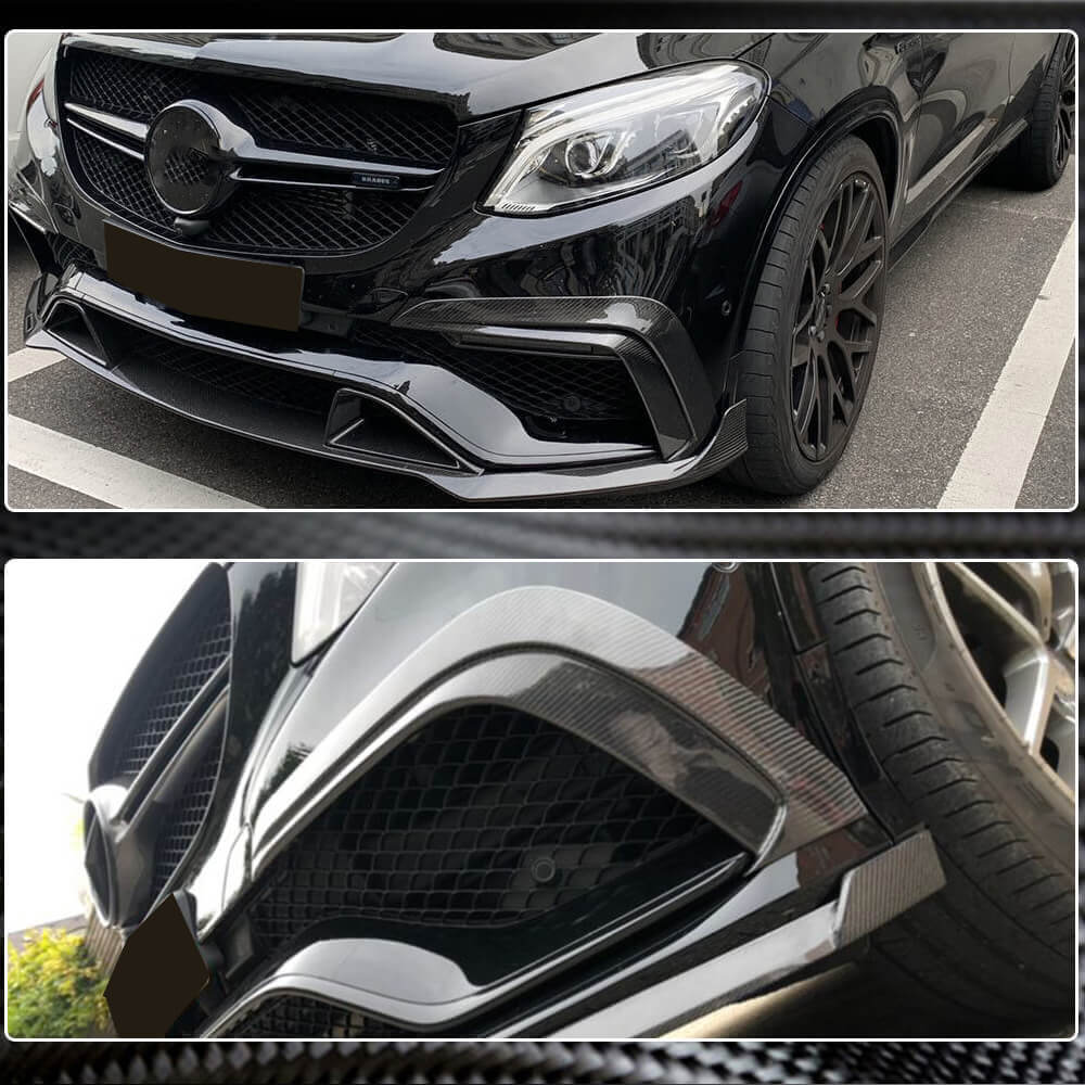 Carbon Front Bumper Covers for GLE63 AMG for Mercedes GLE coupe C292 2015-2019 - image 5
