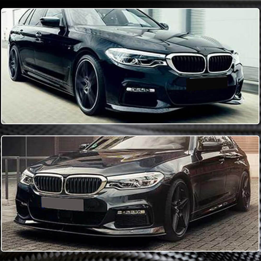 Front Bumper Lip Carbon Fiber V1 (2017-2020 M-Sport) for BMW 5 Series G30/31 2017-2023 - image 5