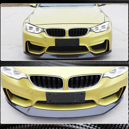 Front Bumper Lip Carbon Fiber V7 (for F82/F83) for BMW 4 series F-32 2012-2020 - image 5