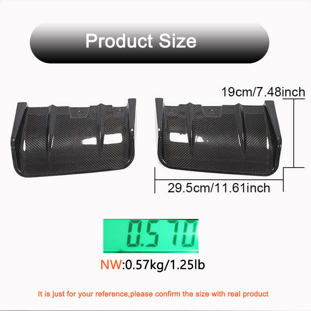 Rear bumper diffuser V1 (2021-2023, Carbon) for Subaru BRZ 2021- - image 5