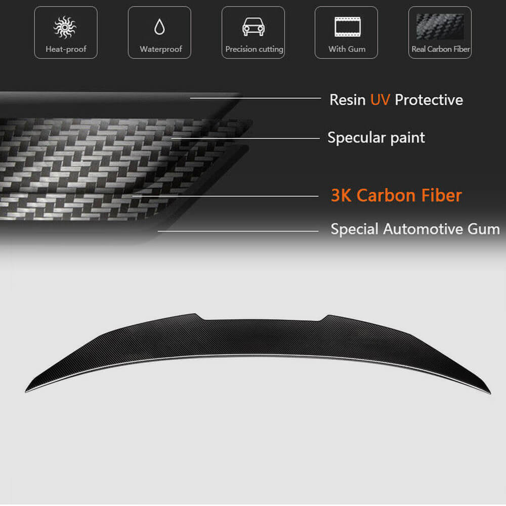 Rear Trunk Spoiler Carbon Fiber V1 (Coupe) for BMW 4 series G22/23/26 2020- - image 5