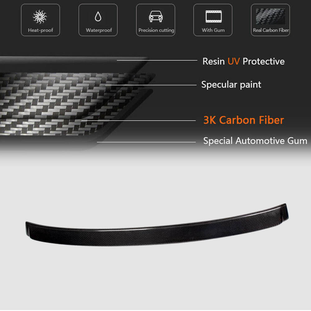 Rear Spoiler V1 (for F10, Carbon) for BMW 5 Series F10/F11 2010–2016 - image 5