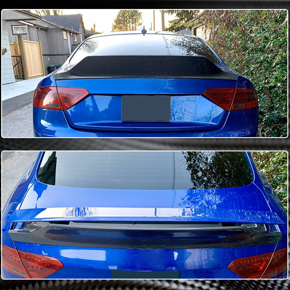 Spoiler V3 (for Coupe, Carbon) for Audi A5 2007-2015 - image 5