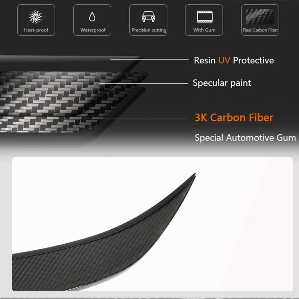 Rear Trunk Spoiler Dry Carbon Fiber V8 (SD) for BMW 3 series F-30/31/34 2012-2019 - image 5