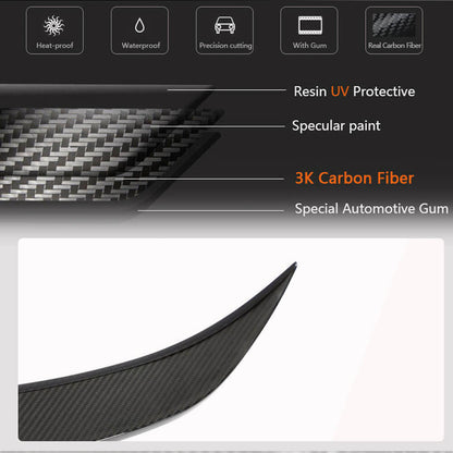 Rear Trunk Spoiler Dry Carbon Fiber V8 (SD) for BMW 3 series F-30/31/34 2012-2019 - image 5