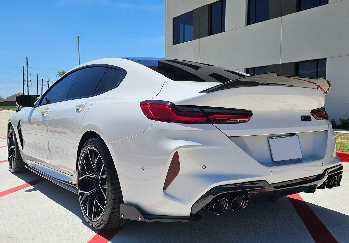 Front Bumper Lip Side Skirts Extension Rear Diffuser Dry Carbon Fiber (for F93) for BMW 8 series G14/G15/G16 - image 5