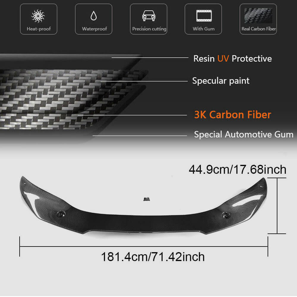 Front Bumper Lip (for M-Sport, Carbon) for BMW X6 F-16 2014-2019 - image 7