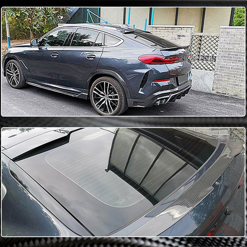 Rear Trunk Spoiler Carbon Fiber V1 for BMW X6 G06 2019- - image 5
