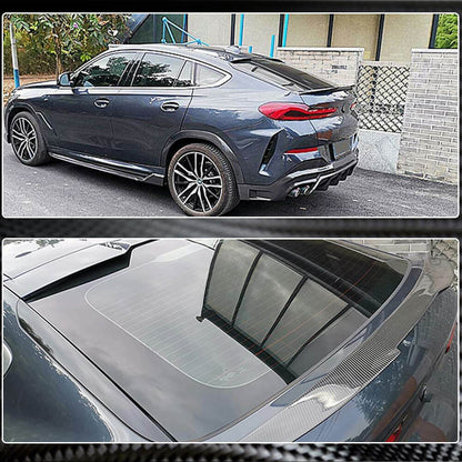 Rear Trunk Spoiler Carbon Fiber V1 for BMW X6 G06 2019- - image 5
