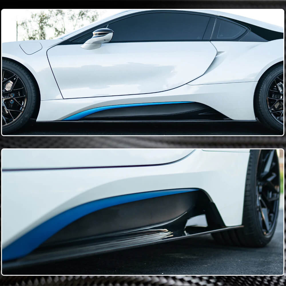 Side Skirts Dry Carbon Fiber for BMW I8 2014-2020 - image 5