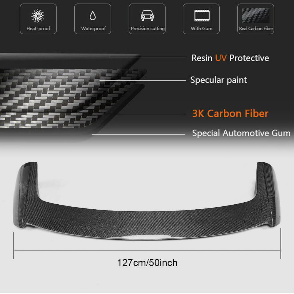 Spoiler V1 (HB, Carbon) for Mazda 3 2013-2019 - image 5