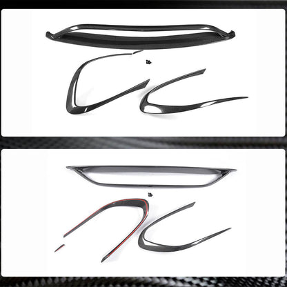 Cover on the front bumper Lip (for AMG-Line SD 2017-2019, Carbon) for Mercedes CLA C117 2013-2019 - image 5