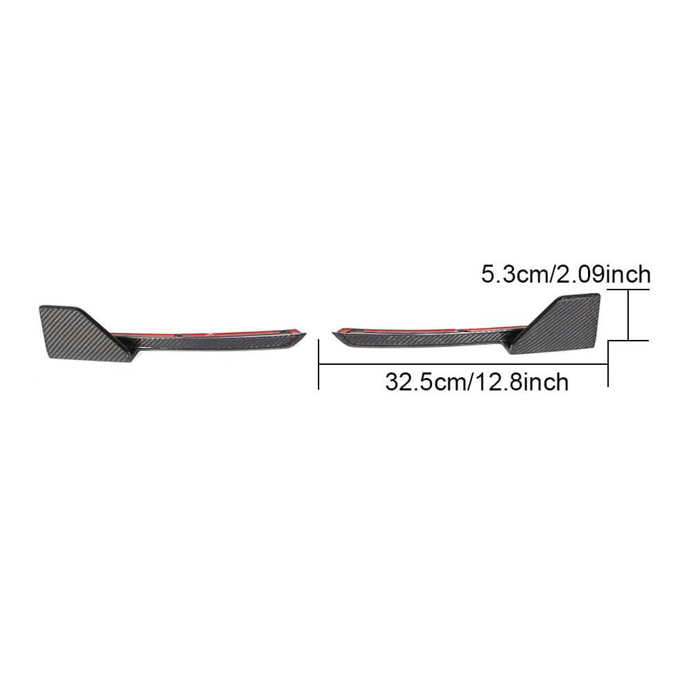 Rear Bumper Flap Extensions (for original M-Sport 2018-2021, Carbon) for BMW X3 G01 2018- - image 5