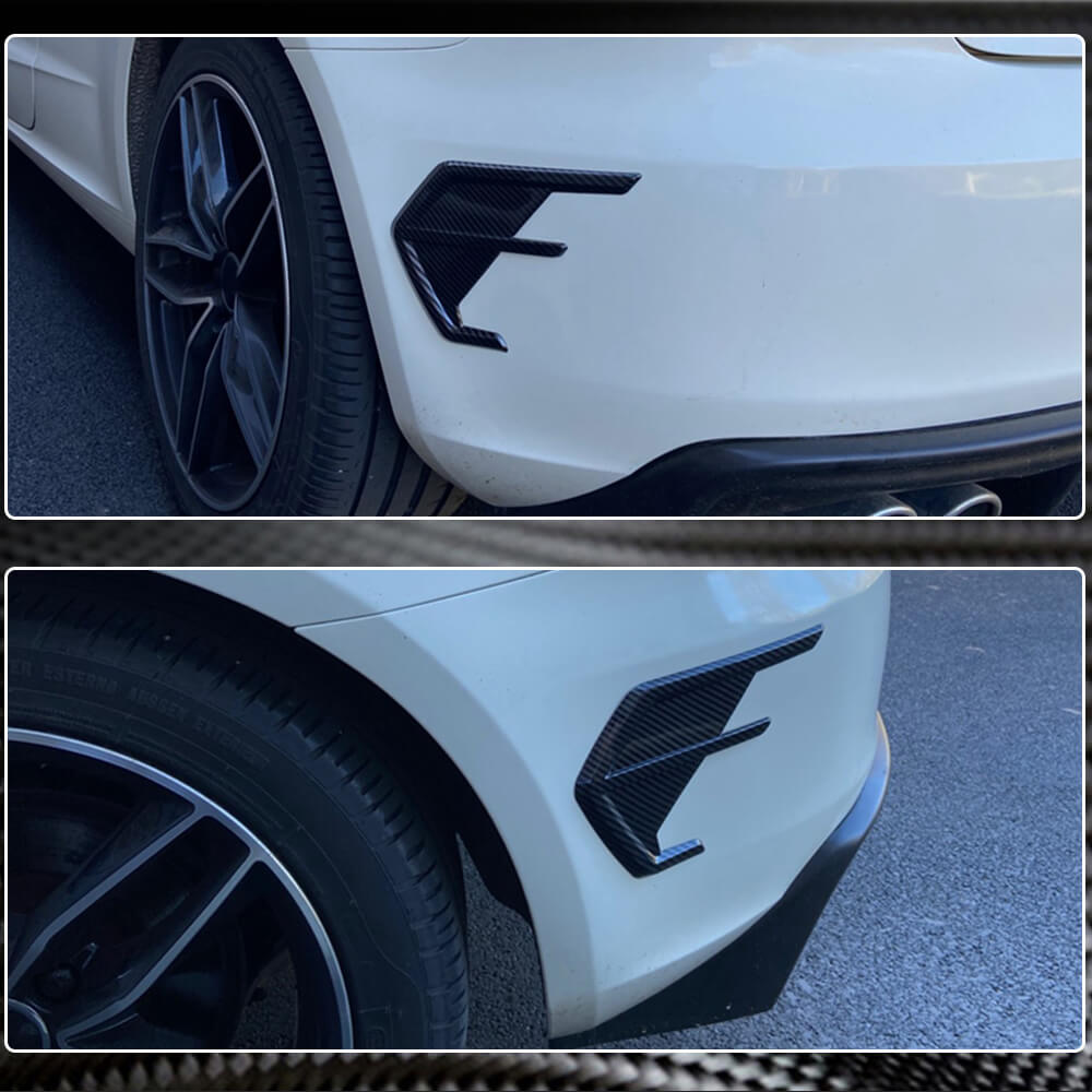 Rear bumper vent covers (for RS7 2018-2022, Dry Carbon) for Audi A7 2018- - image 5