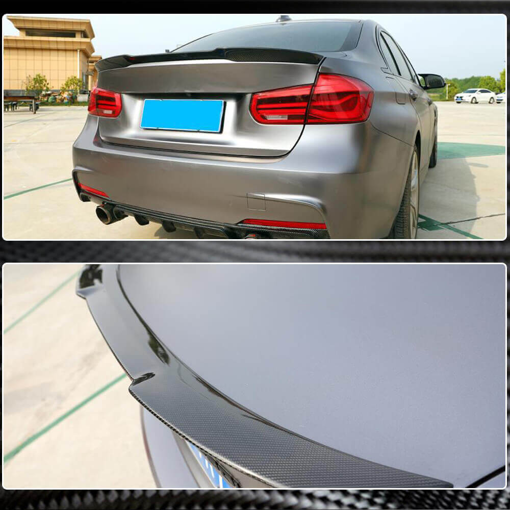 Rear Trunk Spoiler Carbon Fiber V9 (SD) for BMW 3 series F-30/31/34 2012-2019 - image 5