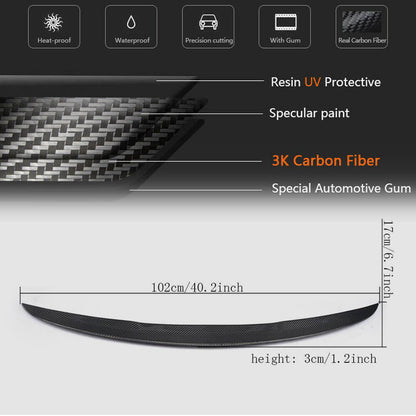 Spoiler V3 (for HB, Carbon) for Mercedes A-class W176 2012-2018 - image 5