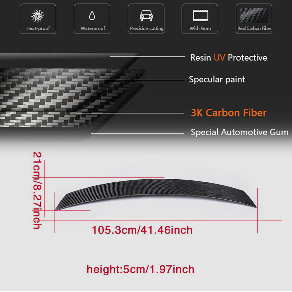 Spoiler V5 (Carbon) for Audi TT 2006-2014 - image 5