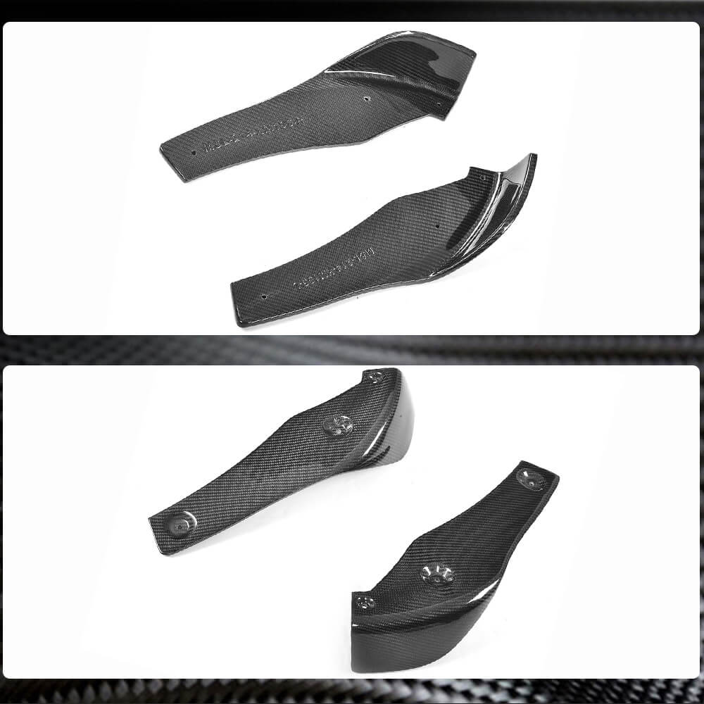 Front Bumper Splitters Carbon Fiber V1 (for F82/F83) for BMW 4 series F-32 2012-2020 - image 5