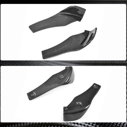 Front Bumper Splitters Carbon Fiber V1 (for F82/F83) for BMW 4 series F-32 2012-2020 - image 5
