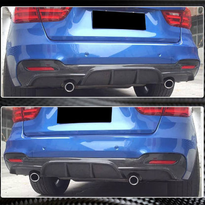 Rear Bumper Diffuser V2 for F34 M-Sport, Carbon for BMW 3 Series F-30/31/34 2012-2019 - image 5