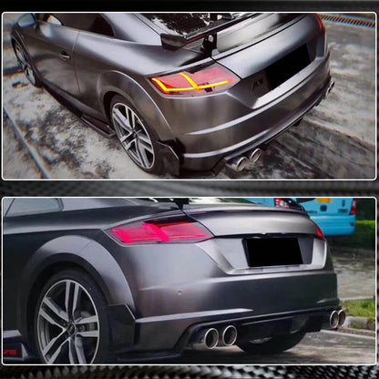 Rear Bumper Flap Extensions (for S-line/TTS/TTRS, 2014-2019, Carbon) for Audi ТТ 2014-2023 - image 5