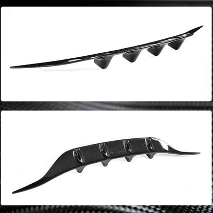 Rear bumper diffuser (for AMG-Line coupe/convertible / C43 AMG 2015-2019, Carbon) for Mercedes C-class W205 2014-2021 - image 5