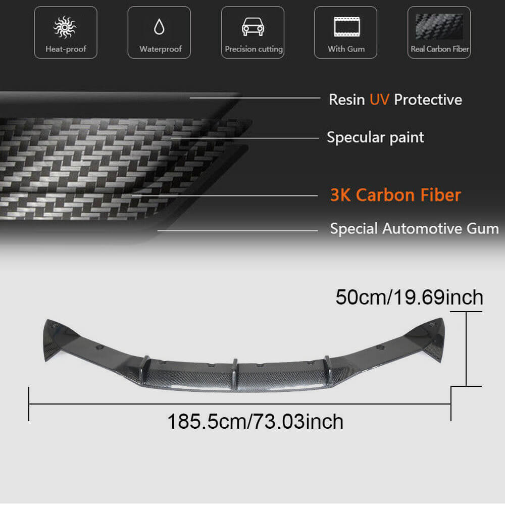 Rear Bumper Diffuser Dry Carbon Fiber for BMW I8 2014-2020 - image 5