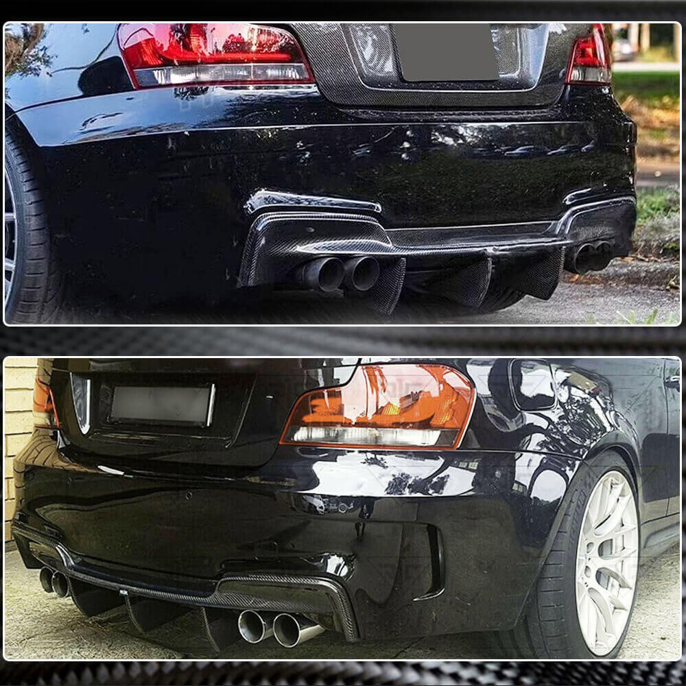 Rear Bumper Diffuser Carbon Fiber (for 1M E82) for BMW 1 series E81/82/87/88 2004-2011 - image 5