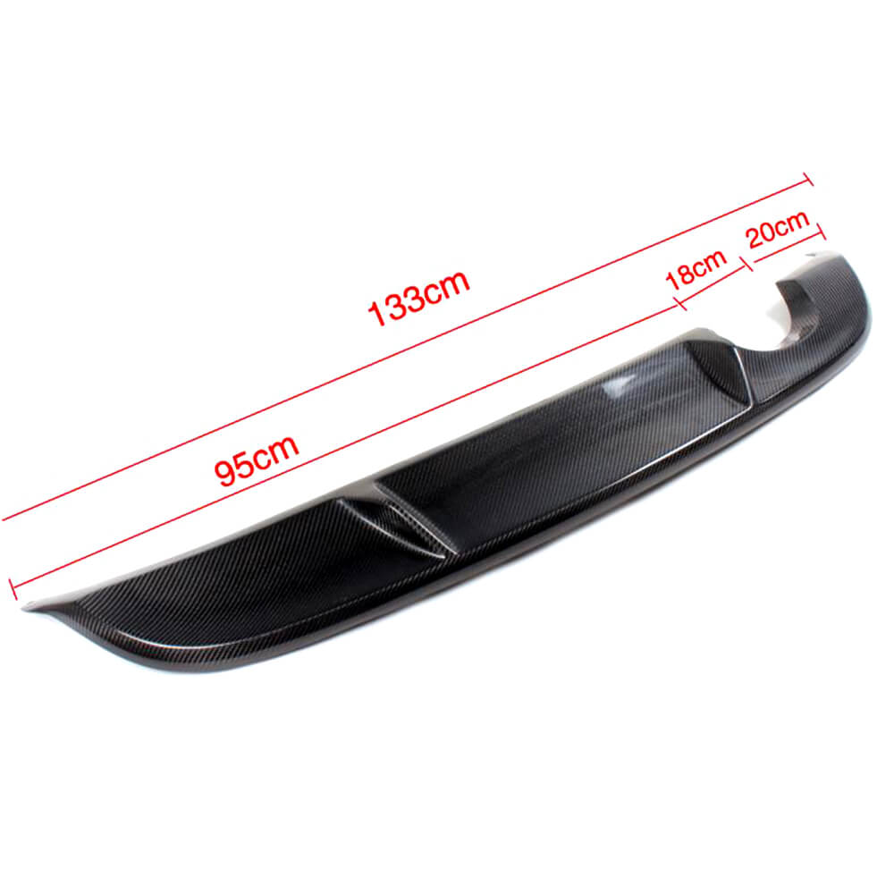 Rear bumper diffuser V1 (for Base HB 2010-2013, Carbon) for Volkswagen Golf 6 - image 5