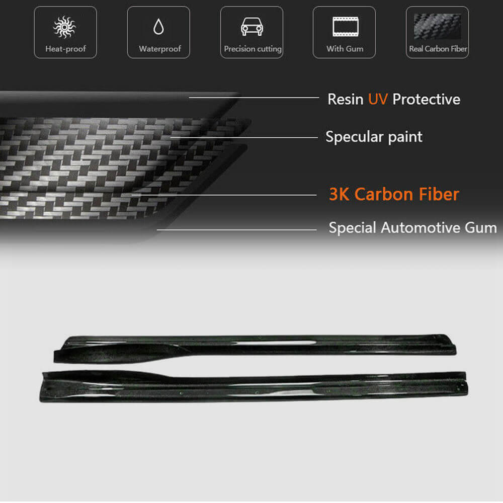 Side Skirts V1 (Carbon) for Subaru BRZ 2012-2021 - image 5