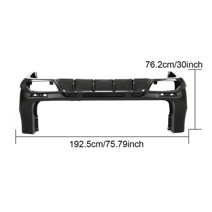 Rear bumper (2014-2019, Carbon) for Mercedes Vito / V-class W447 2014↗ year - image 5