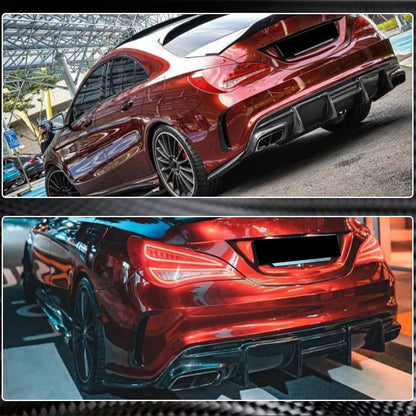 Rear Bumper Diffuser V1 for AMG-Line / CLA45 AMG, Carbon for Mercedes CLA C117 2013-2019 - image 5