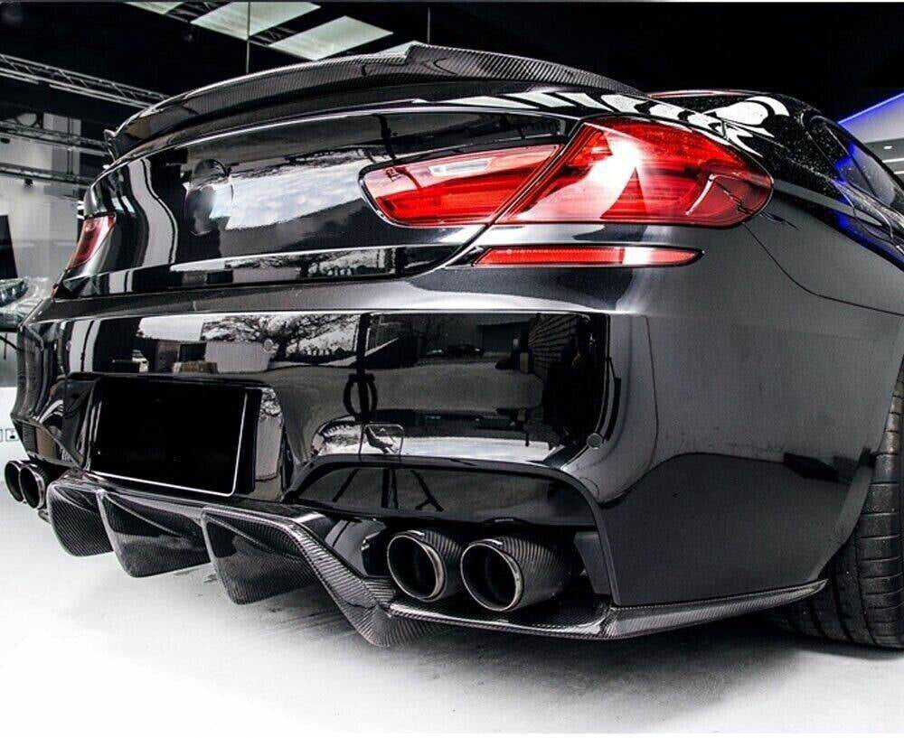 Rear Bumper Diffuser 3Pcs/set Carbon Fiber V1 (for M6) for BMW 6 F12/F13/F06 2011-2015 - image 5