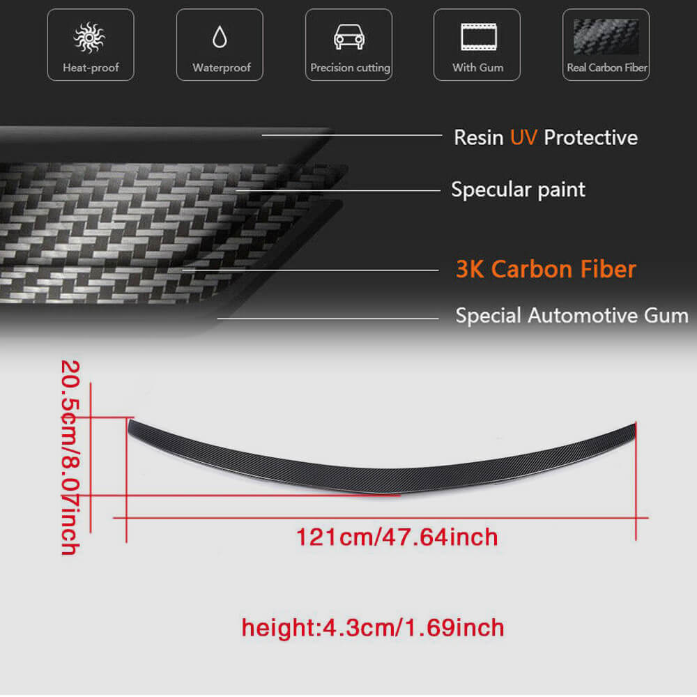 Spoiler V2 (Carbon) for Mercedes E-сlass coupe C207 2010-2017 - image 5