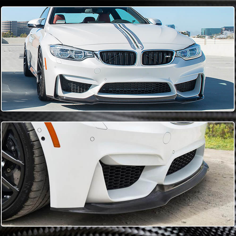 Front Bumper Lip Carbon Fiber V11 (for F80) for BMW 3 series F-30/31/34 2012-2019 - image 5