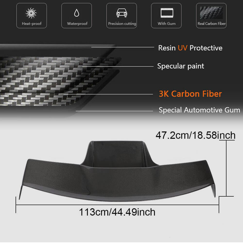 Spoiler V2 (for HB, Carbon) for Mercedes A-class W176 2012-2018 - image 5