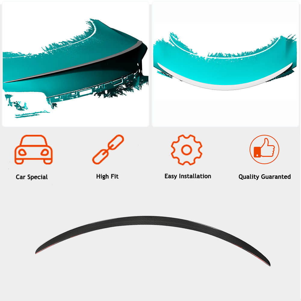 Dry Carbon Spoiler V9 (2012-2022) for Tesla Model S 2016- - image 5