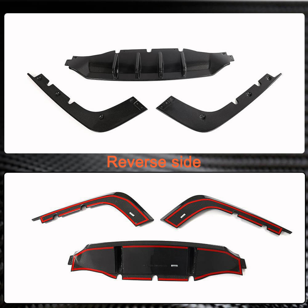 Rear bumper diffuser (Carbon) for Kia Stinger - image 5