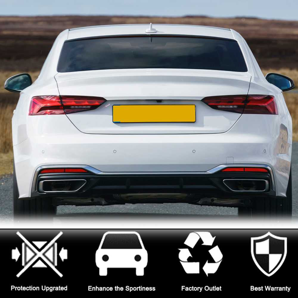 Spoiler V3 (for coupe, Carbon) for Audi A5 2016-2025 - image 5