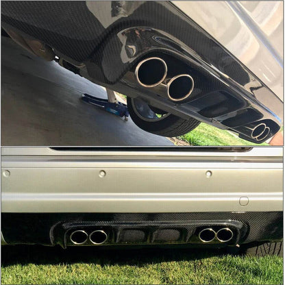 Rear Bumper Diffuser V3 (for M3, Carbon) for BMW 3 Series E46 1998-2006 - image 5