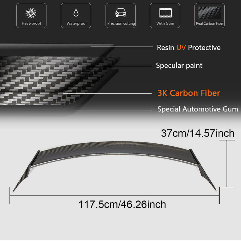 Spoiler V1 (Carbon) for Mercedes GLA X156 2014-2019 - image 5