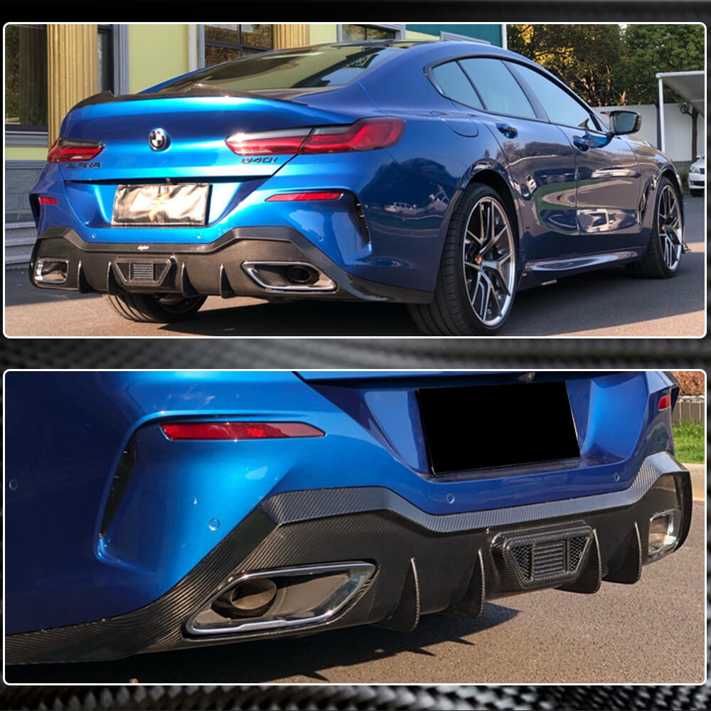 Rear Bumper Diffuser Dry Carbon Fiber (for G16 M850i 2018-2021) for BMW 8 series G14/G15/G16 - image 5